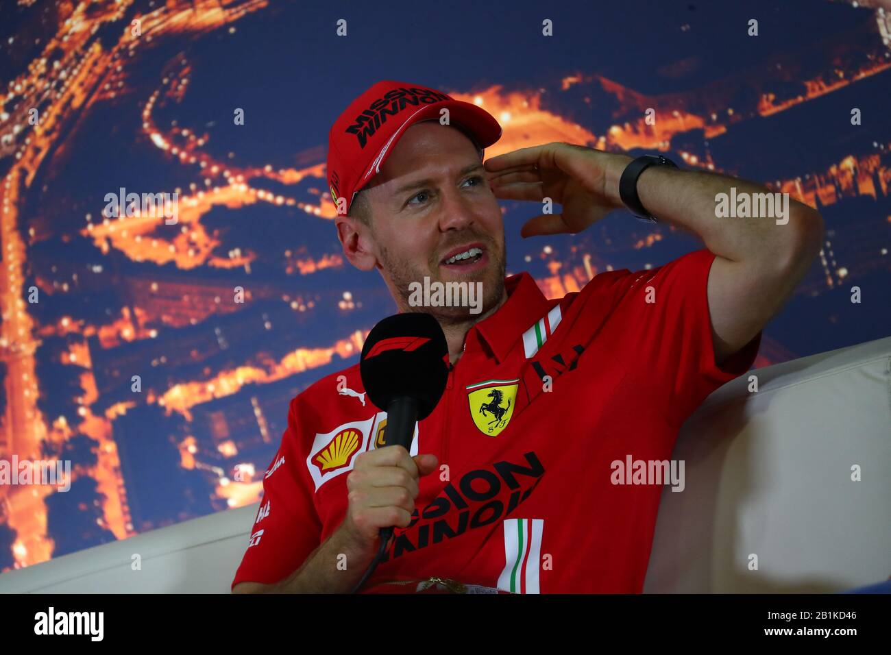 Sebastian Vettel, Scuderia Ferrari. Formula 1 World Championship 2020, Winter testing Days 2 2020 Barcelona, 26-28 febbraio 2020. Foto Stock