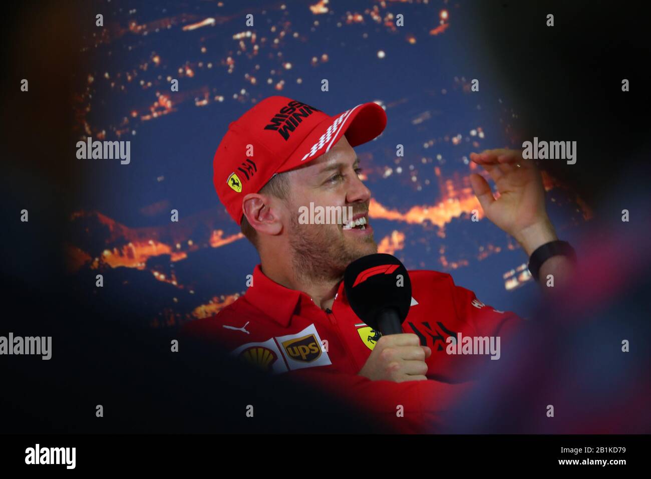 Sebastian Vettel, Scuderia Ferrari. Formula 1 World Championship 2020, Winter testing Days 2 2020 Barcelona, 26-28 febbraio 2020. Foto Stock
