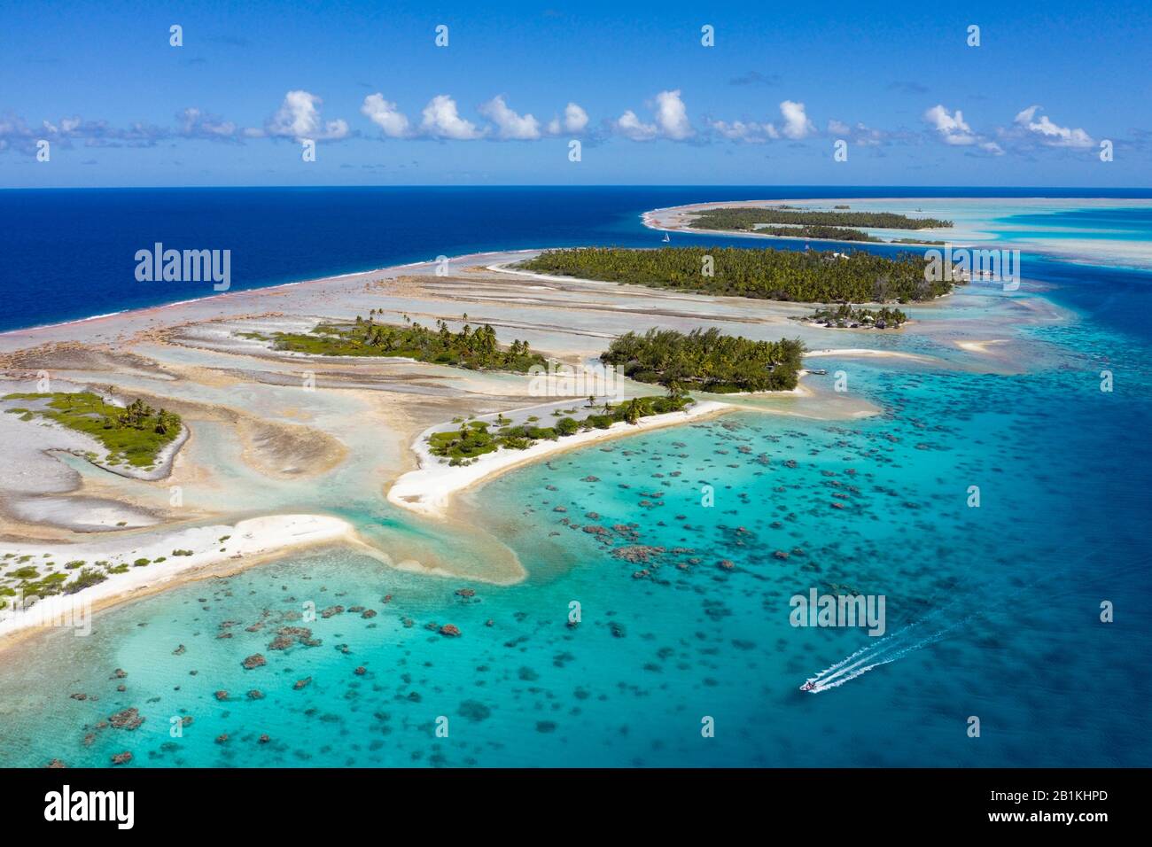 Impressioni Di Fakarava Atoll, Tuamotu Archipel, Polinesia Francese Foto Stock