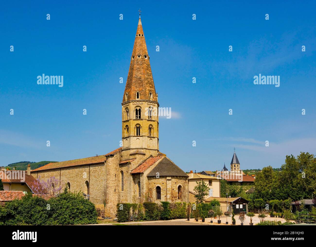 Chiesa Di Saint Marcel, Cluny, Dipartimento Di Saone E Loira, Borgogna, Francia Foto Stock