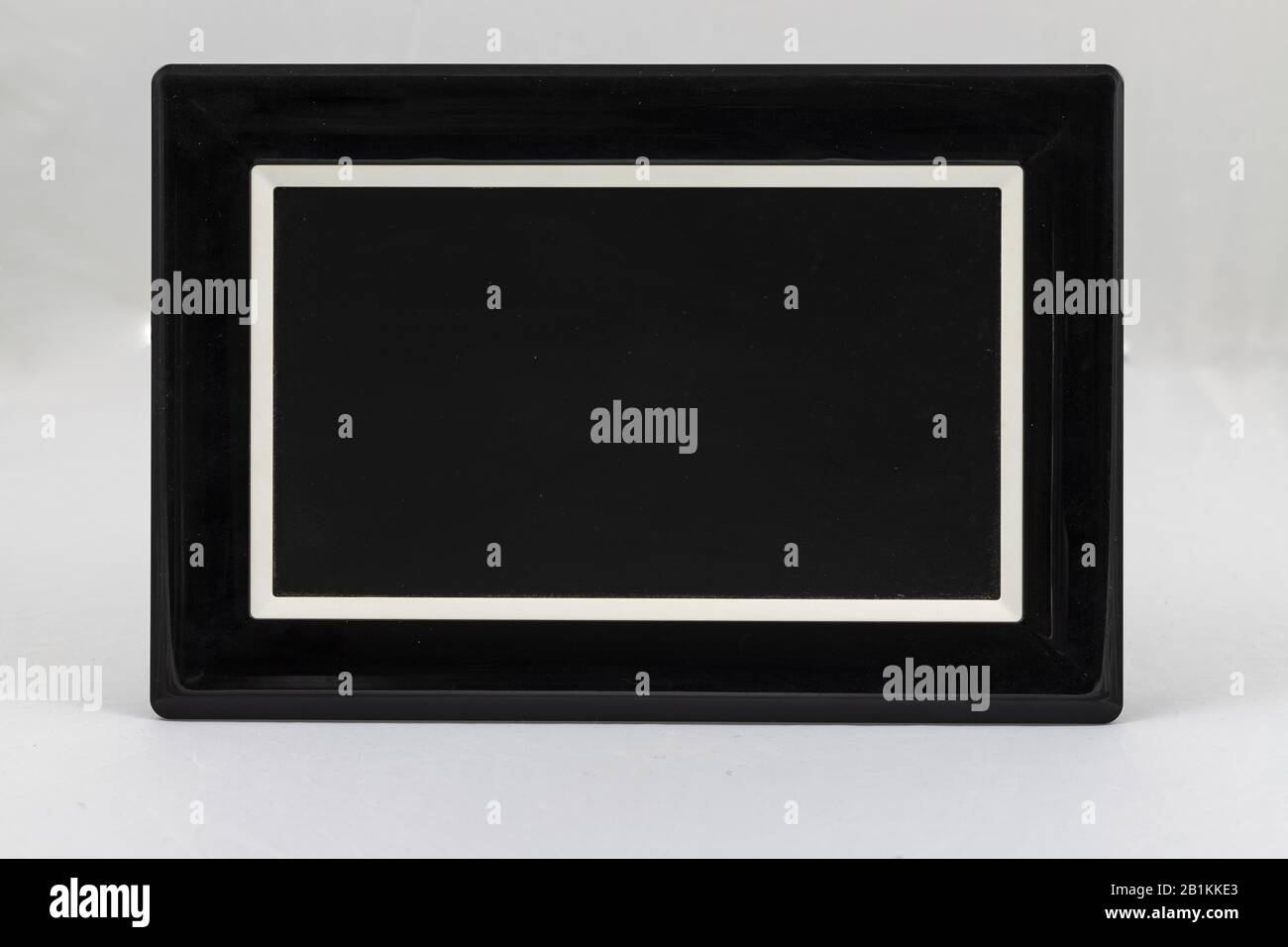 cornice digitale nera Foto Stock