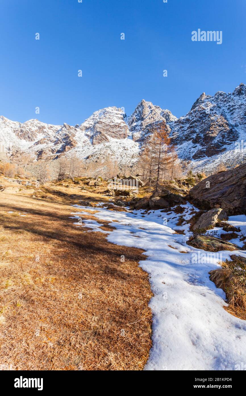 Valle Masino - Valtellina (IT) - Predarossa Foto Stock