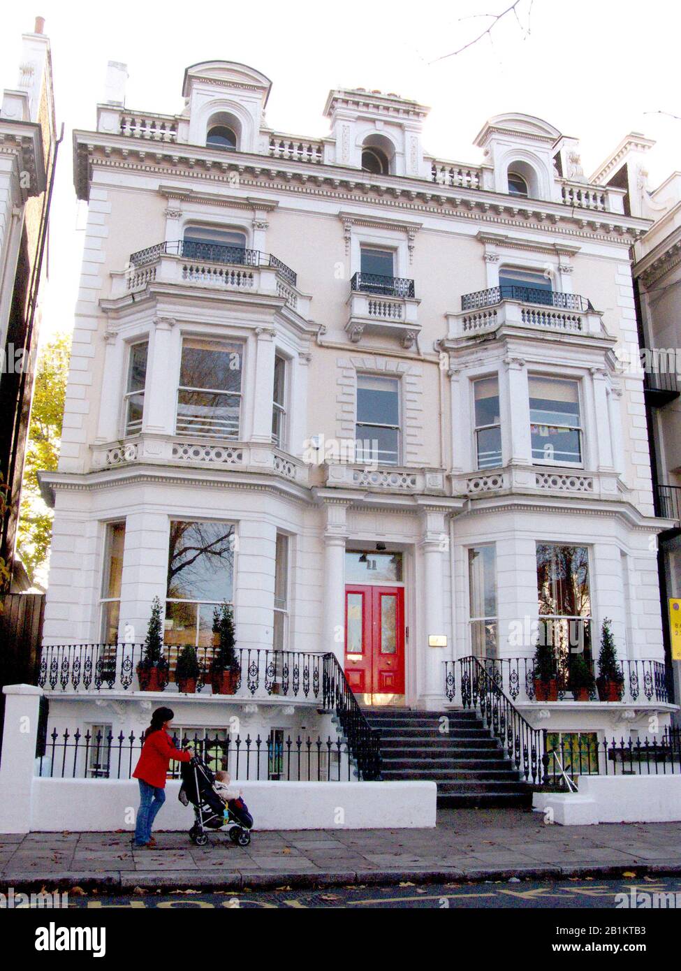 La Scuola di Wetherby ha frequentato il Principe William HRH, il Principe Harry HRH e il Lord Frederick, Notting Hill, Londra, Inghilterra. Foto Stock