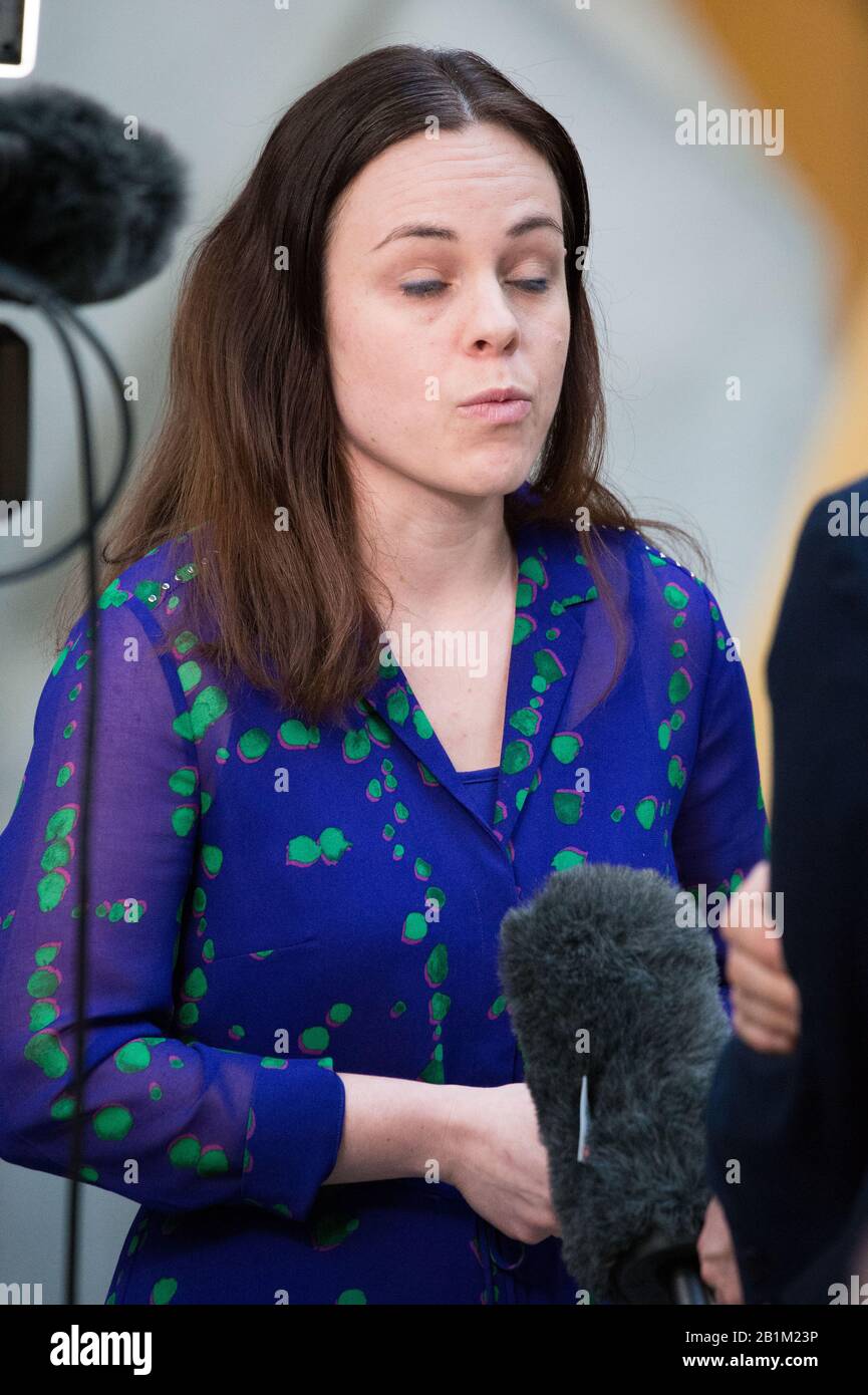 Edimburgo, Regno Unito. 26th Feb, 2020. Nella foto: Kate Forbes MSP - Ministro delle finanze del Partito Nazionale Scozzese (SNP). Credito: Colin Fisher/Alamy Live News Foto Stock Edimburgo, Regno Unito. 26th Feb, 2020. Nella foto: Kate Forbes MSP - Ministro delle finanze del Partito Nazionale Scozzese (SNP). Credito: Colin Fisher/Alamy Live News Foto Stock