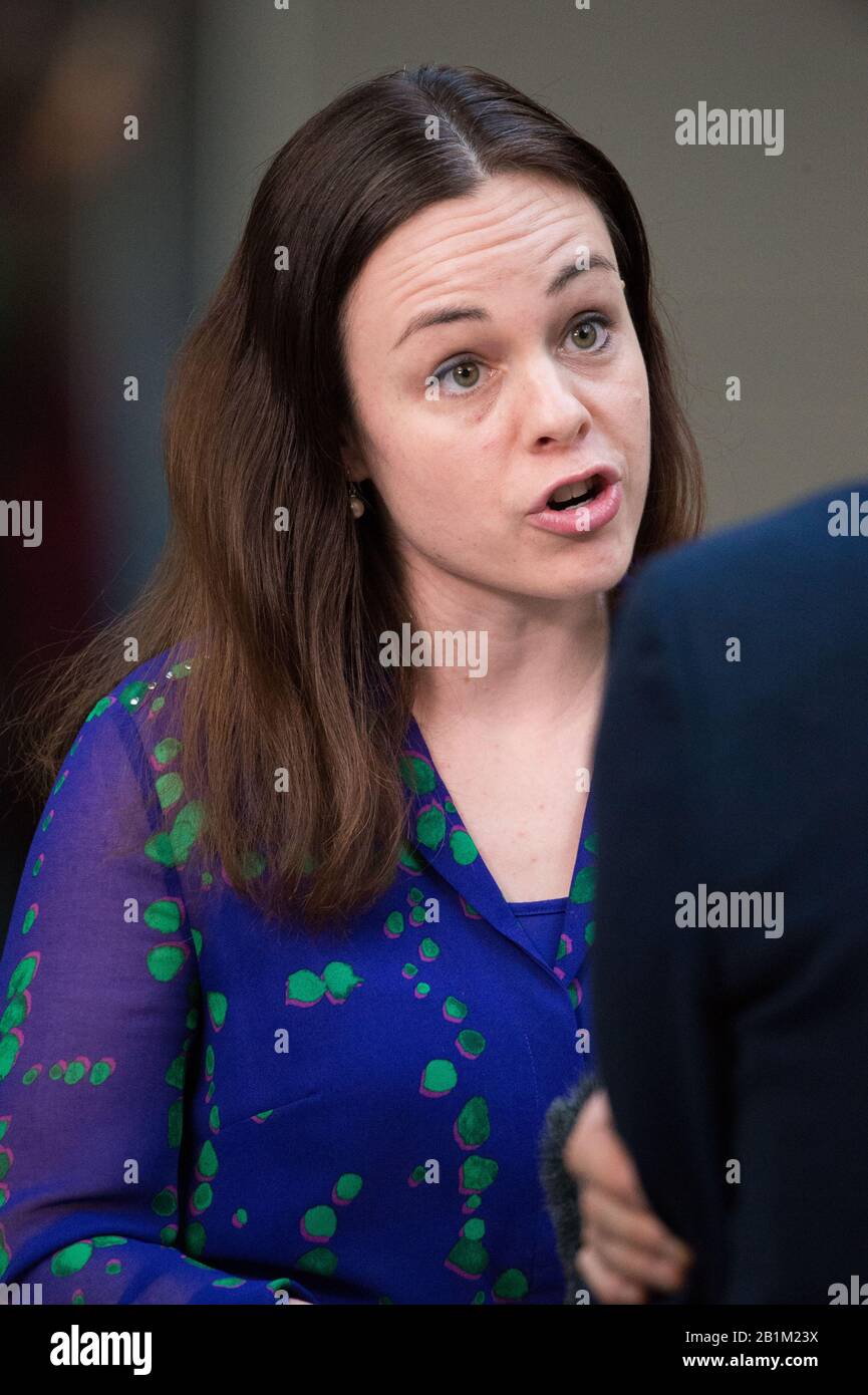Edimburgo, Regno Unito. 26th Feb, 2020. Nella foto: Kate Forbes MSP - Ministro delle finanze del Partito Nazionale Scozzese (SNP). Credito: Colin Fisher/Alamy Live News Foto Stock Edimburgo, Regno Unito. 26th Feb, 2020. Nella foto: Kate Forbes MSP - Ministro delle finanze del Partito Nazionale Scozzese (SNP). Credito: Colin Fisher/Alamy Live News Foto Stock