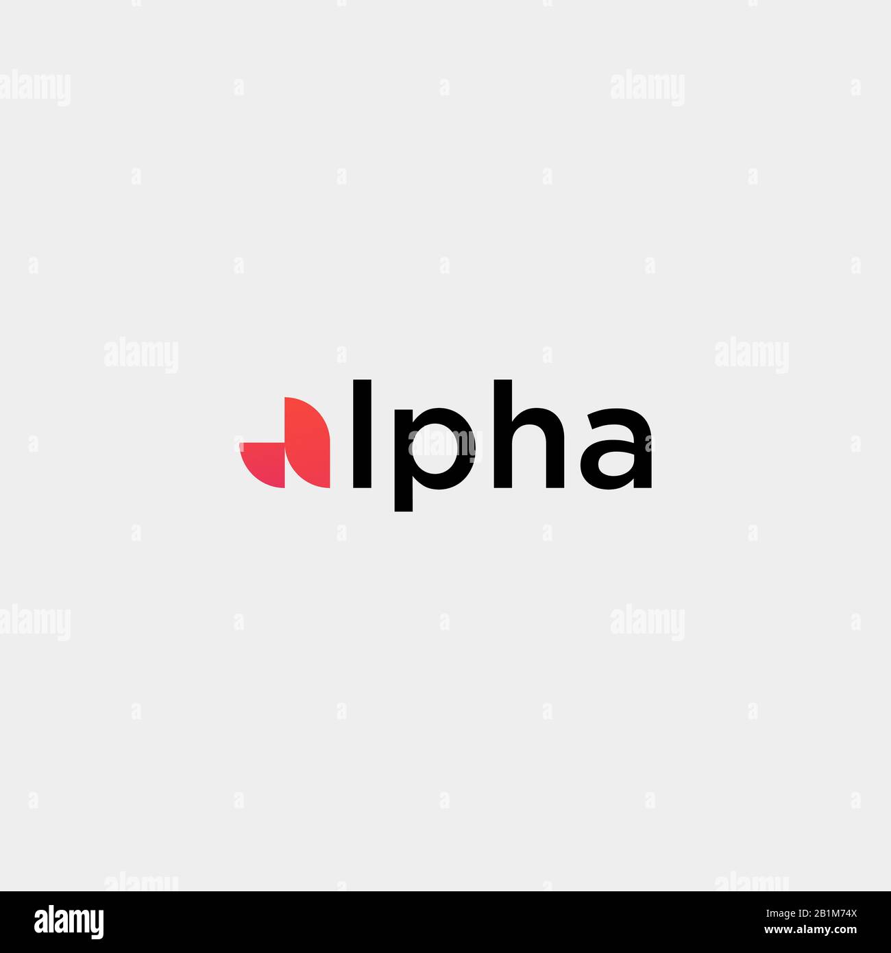 Lettera A Alpha Logo Simple design Vector Illustrazione Vettoriale