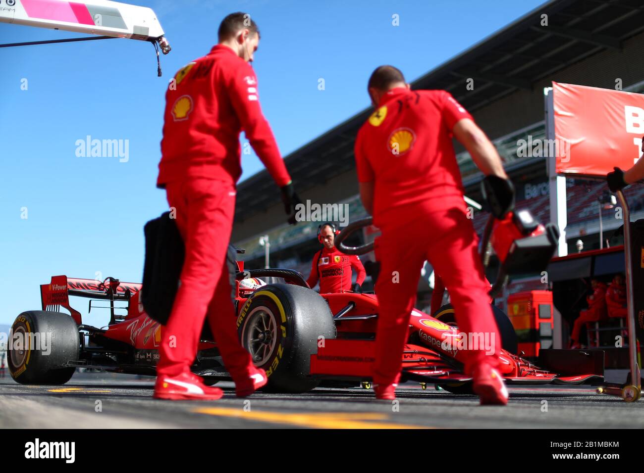 Montmelo, Spagna. 26th Feb, 2020. Sebastian Vettel, Scuderia Ferrari. Formula 1 World Championship 2020, Winter testing Days 2 2020 Barcelona, 26-28 febbraio 2020. Foto Federico Basile/Insidefoto Credit: Insidefoto Srl/Alamy Live News Foto Stock
