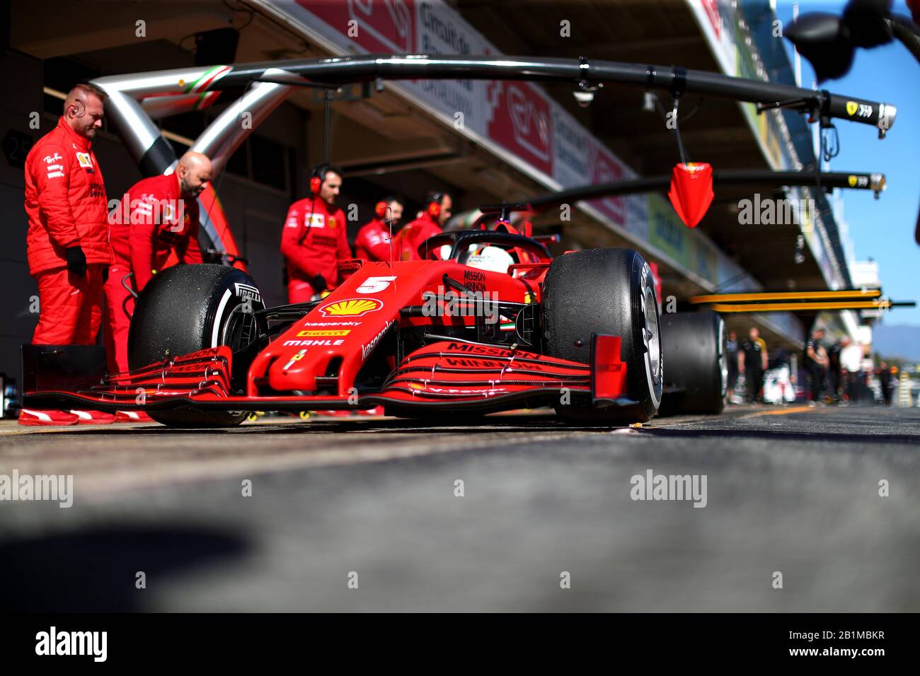 Montmelo, Spagna. 26th Feb, 2020. Sebastian Vettel, Scuderia Ferrari. Formula 1 World Championship 2020, Winter testing Days 2 2020 Barcelona, 26-28 febbraio 2020. Foto Federico Basile/Insidefoto Credit: Insidefoto Srl/Alamy Live News Foto Stock