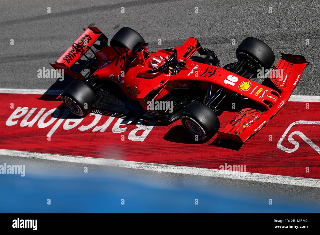 Montmelo, Spagna. 26th Feb, 2020. 16 Charles Leclerc, Scuderia Ferrari. Formula 1 World Championship 2020, Winter testing Days 2 2020 Barcelona, 26-28 febbraio 2020. Foto Federico Basile/Insidefoto Credit: Insidefoto Srl/Alamy Live News Foto Stock