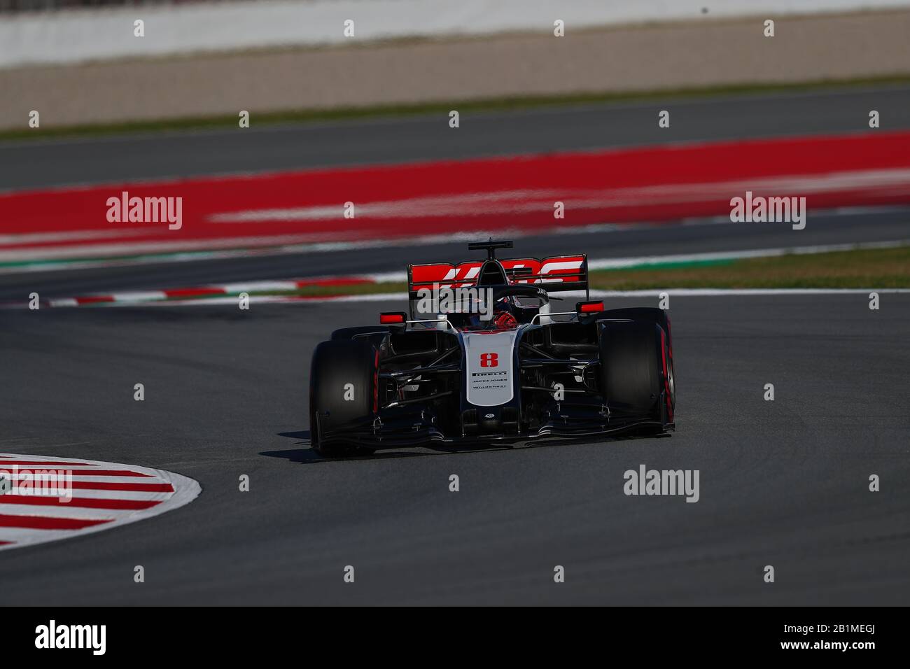 Barcellona, Spagna. 26th Feb, 2020. No.08 Romain Grosjean, Haas F1 Team. Formula 1 World Championship 2020, Winter testing Days 2 2020 Barcelona, 26-28 febbraio 2020. Credit: Agenzia Indipendente Foto/Alamy Live News Foto Stock