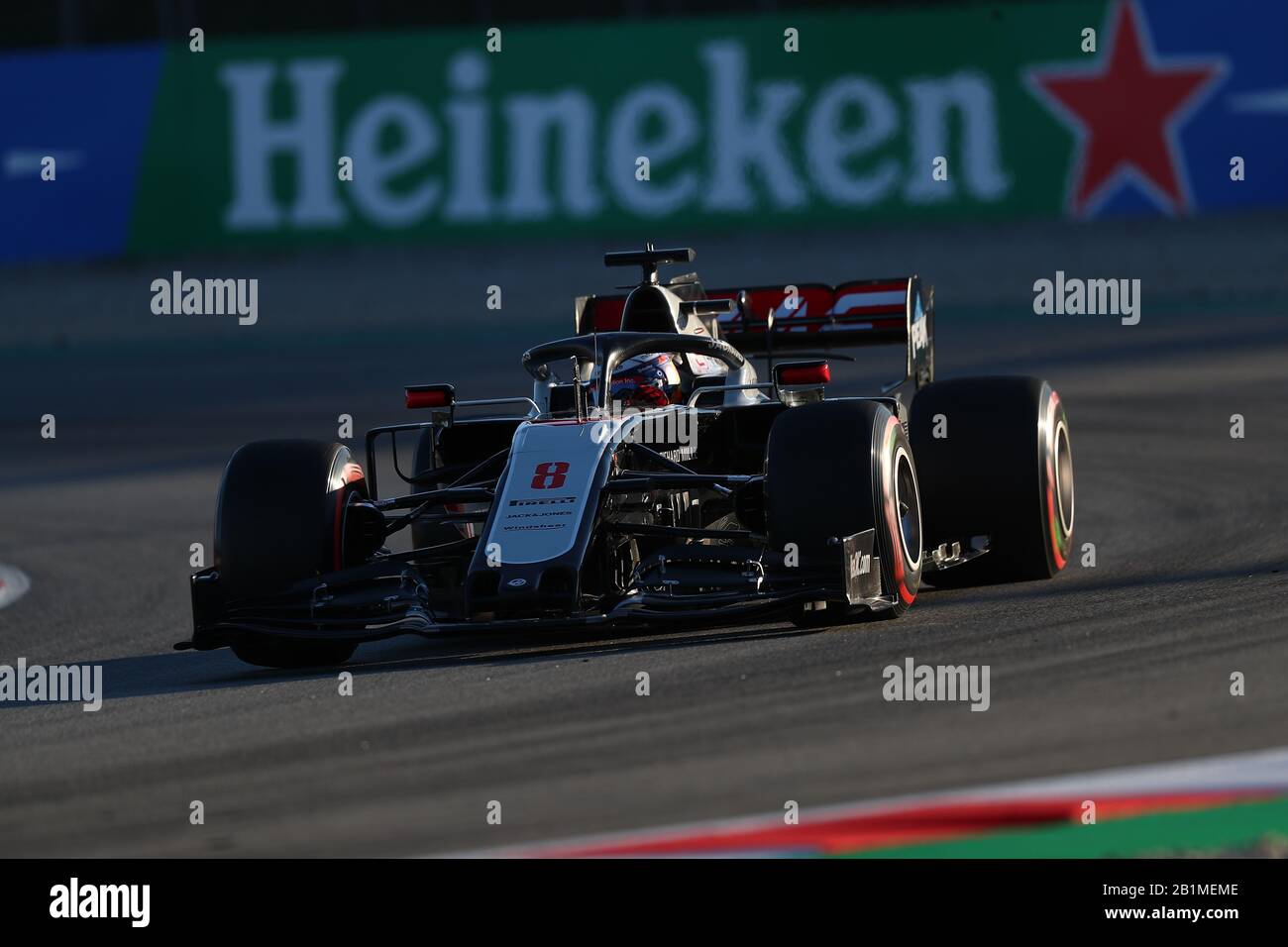 Barcellona, Spagna. 26th Feb, 2020. No.08 Romain Grosjean, Haas F1 Team. Formula 1 World Championship 2020, Winter testing Days 2 2020 Barcelona, 26-28 febbraio 2020. Credit: Agenzia Indipendente Foto/Alamy Live News Foto Stock