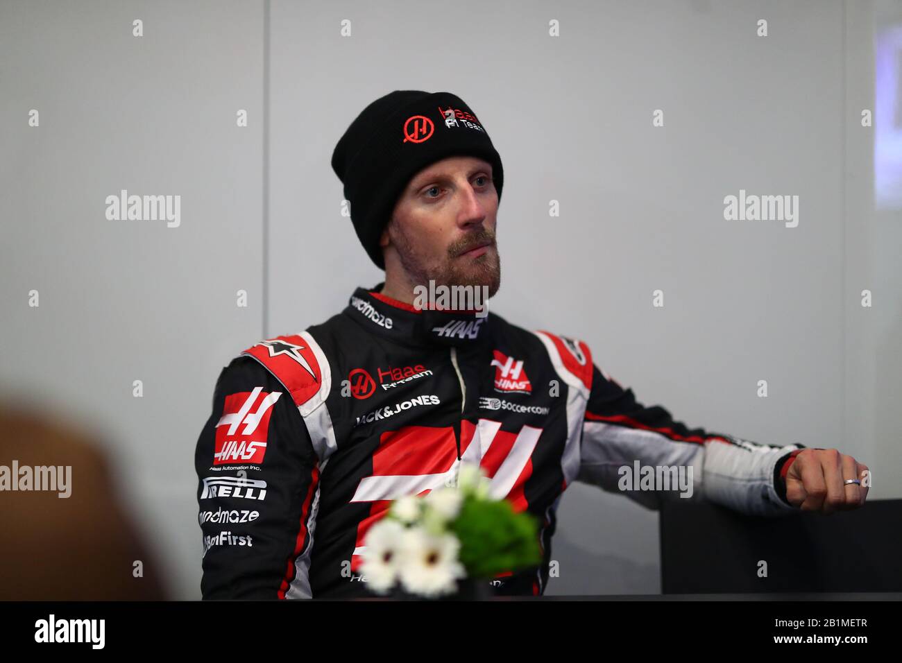 Barcellona, Spagna. 26th Feb, 2020. No.08 Romain Grosjean, Haas F1 Team. Formula 1 World Championship 2020, Winter testing Days 2 2020 Barcelona, 26-28 febbraio 2020. Credit: Agenzia Indipendente Foto/Alamy Live News Foto Stock