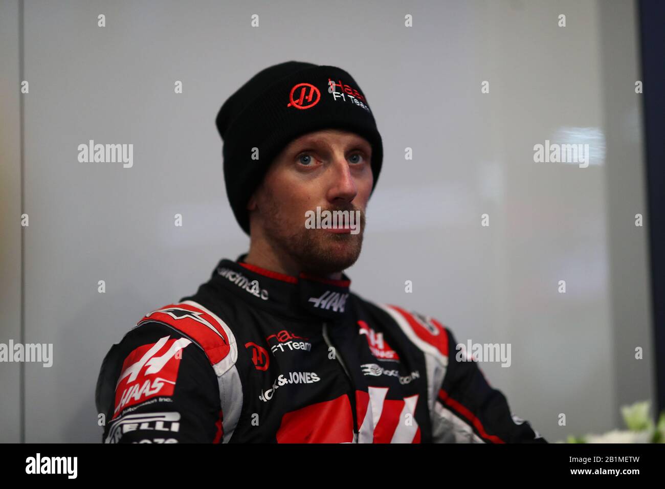Barcellona, Spagna. 26th Feb, 2020. No.08 Romain Grosjean, Haas F1 Team. Formula 1 World Championship 2020, Winter testing Days 2 2020 Barcelona, 26-28 febbraio 2020. Credit: Agenzia Indipendente Foto/Alamy Live News Foto Stock
