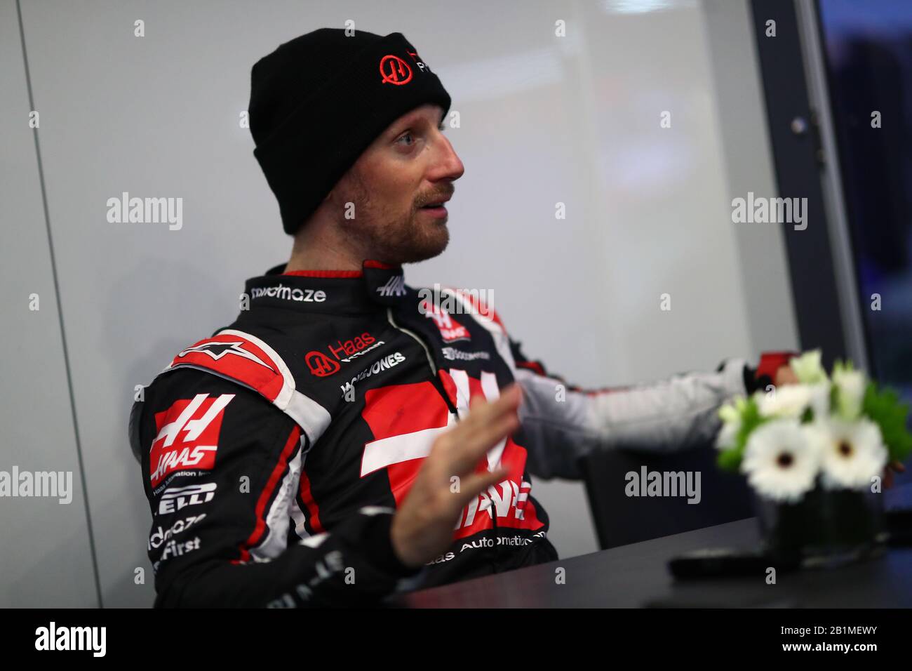 Barcellona, Spagna. 26th Feb, 2020. No.08 Romain Grosjean, Haas F1 Team. Formula 1 World Championship 2020, Winter testing Days 2 2020 Barcelona, 26-28 febbraio 2020. Credit: Agenzia Indipendente Foto/Alamy Live News Foto Stock