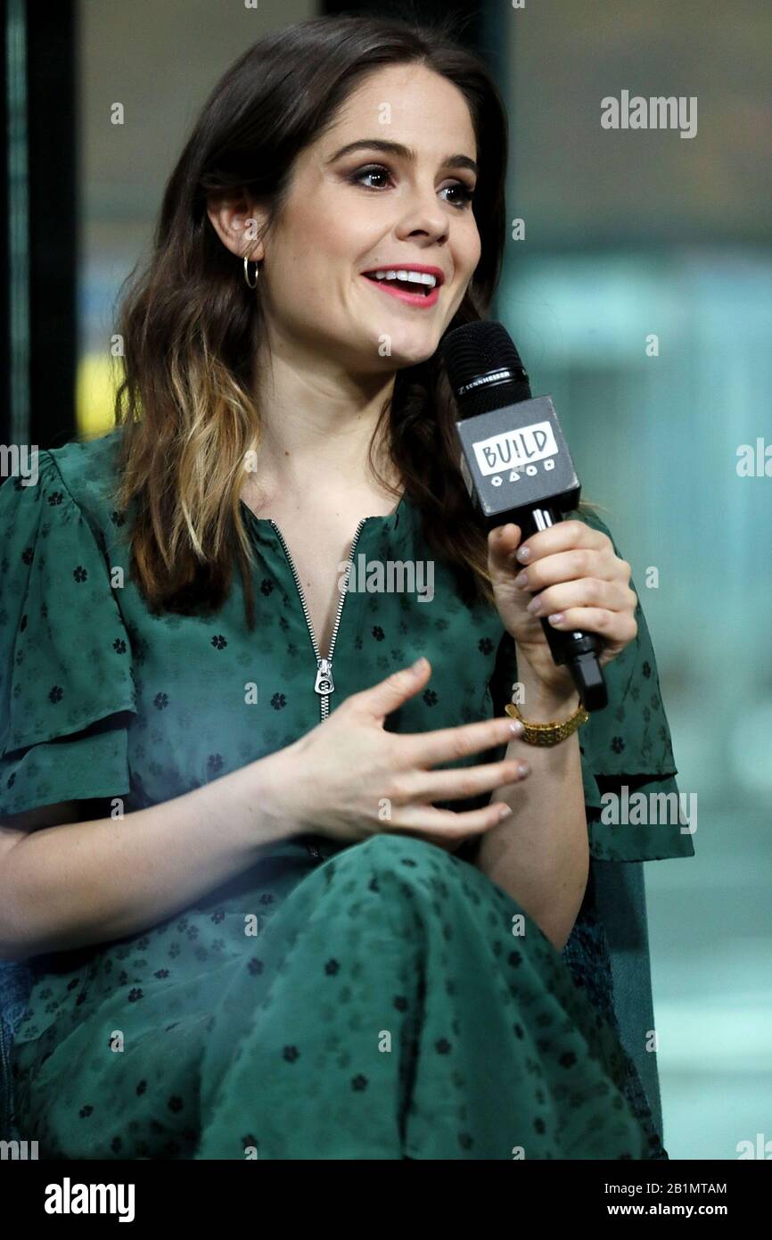 New York, NY, Stati Uniti. 26th Feb, 2020. Amy Hoggart Inside For Yahoo Build Series Celebrity Candids - Mer, Build Series Studios, New York, Ny 26 Febbraio 2020. Credit: Steve Mack/Everett Collection/Alamy Live News Foto Stock