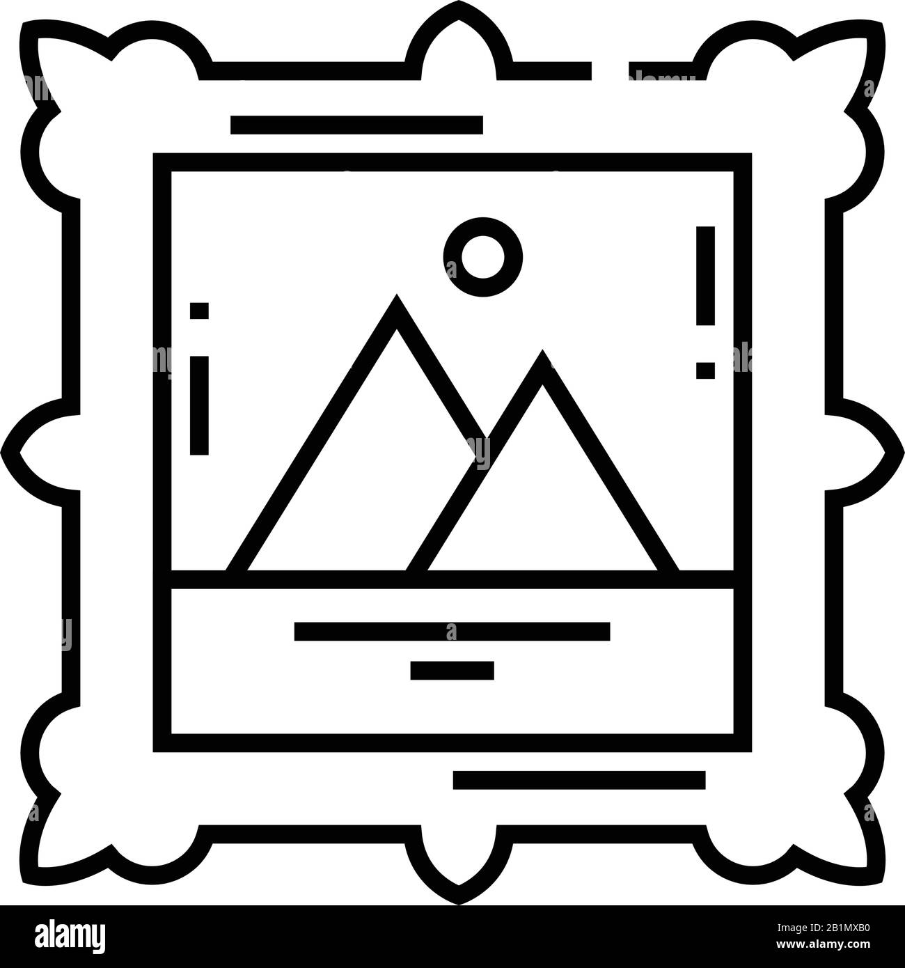 Icona della linea Home ART, simbolo concettuale, illustrazione del vettore outline, simbolo lineare. Illustrazione Vettoriale Icona della linea Home ART, simbolo concettuale, illustrazione del vettore outline, simbolo lineare. Illustrazione Vettoriale