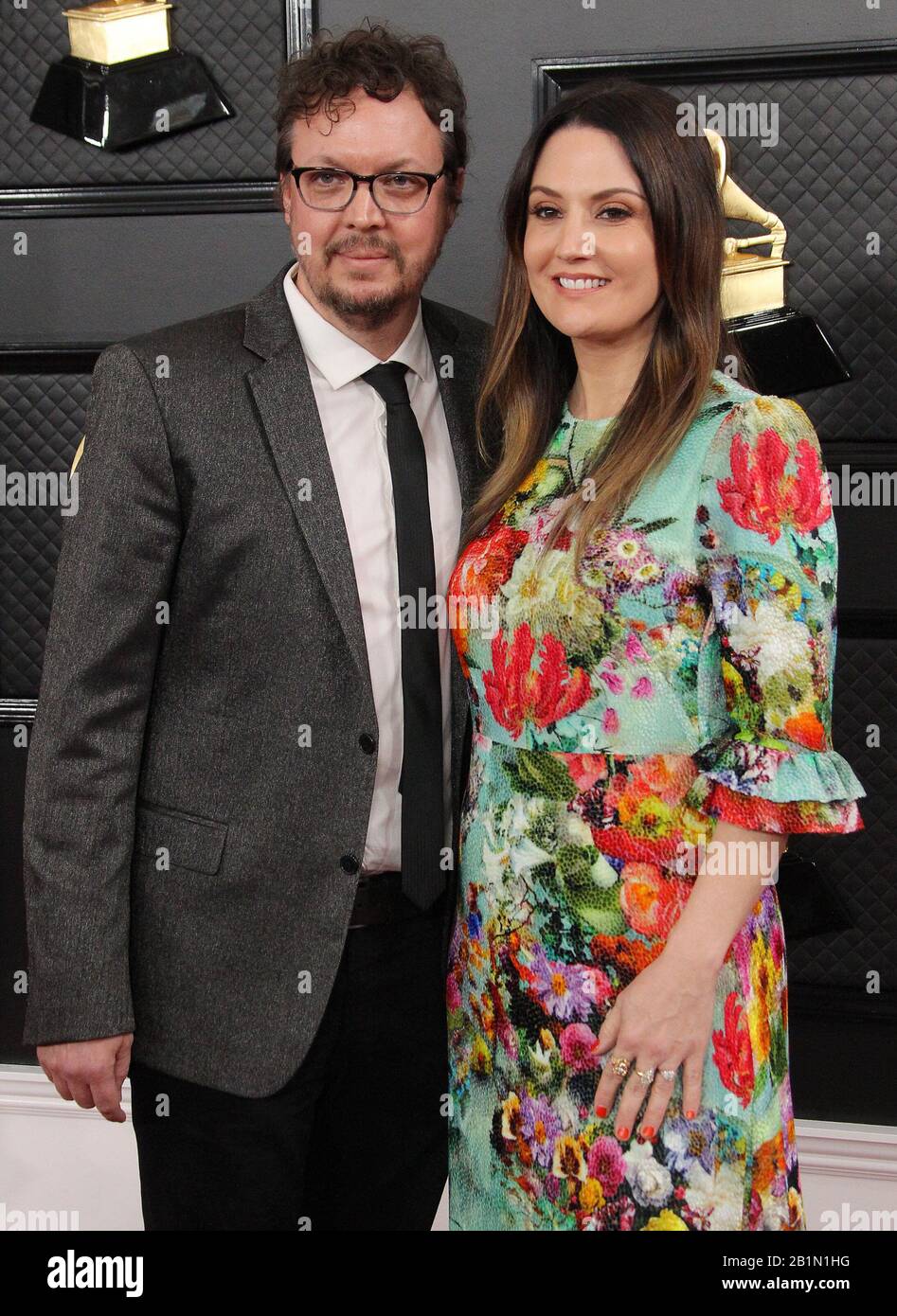 62nd Annual GRAMMY Awards Arrivi 2020 tenuti presso lo Staples Center di Los Angeles, California. Con: Natalie Hemby, Mike Wrucke Dove: Los Angeles, California, Stati Uniti Quando: 26 Jan 2020 Credit: Adriana M. Barraza/Wenn Foto Stock