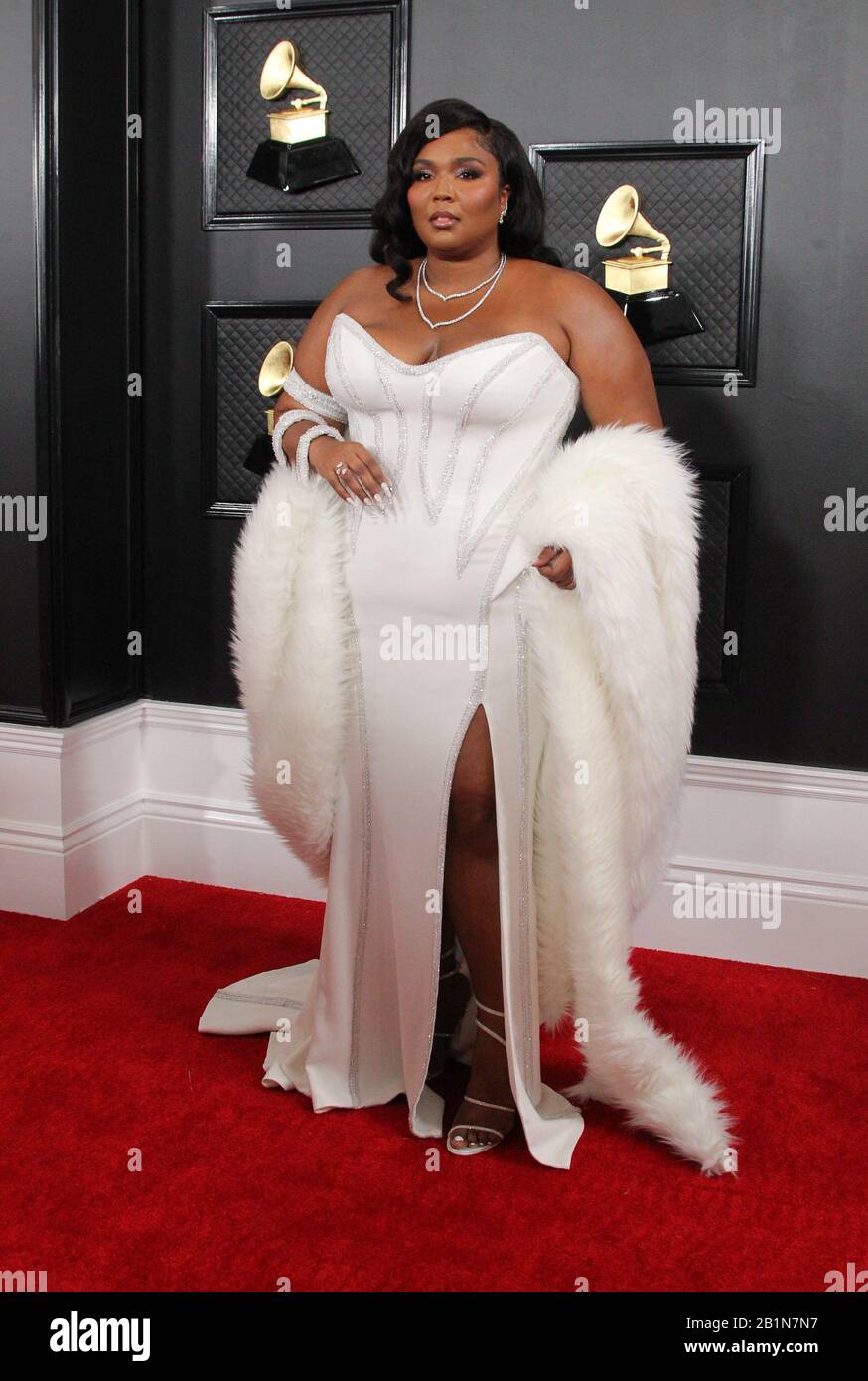 62nd Annual GRAMMY Awards Arrivi 2020 tenuti presso lo Staples Center di Los Angeles, California. Featuring: Lizzo Dove: Los Angeles, California, Stati Uniti Quando: 26 Jan 2020 Credit: Adriana M. Barraza/Wenn Foto Stock