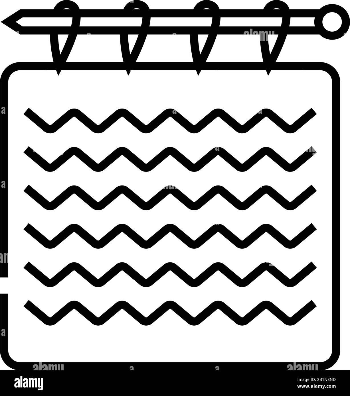 Icona della linea di lavoro Hadmade, simbolo concettuale, illustrazione vettoriale outline, simbolo lineare. Illustrazione Vettoriale