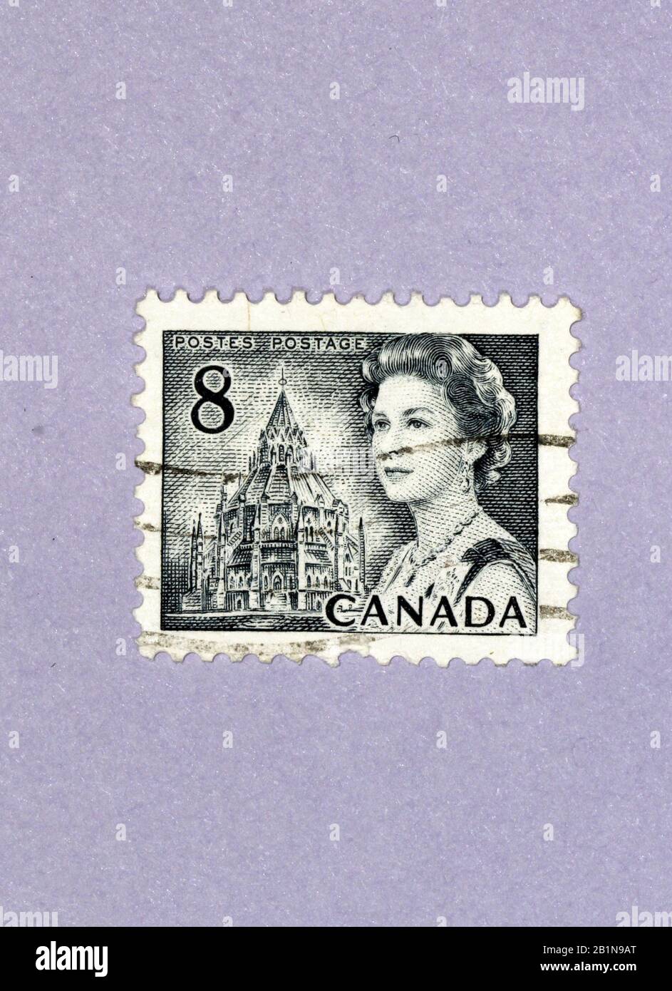 Francobollo della regina Elisabetta II Canada Foto Stock