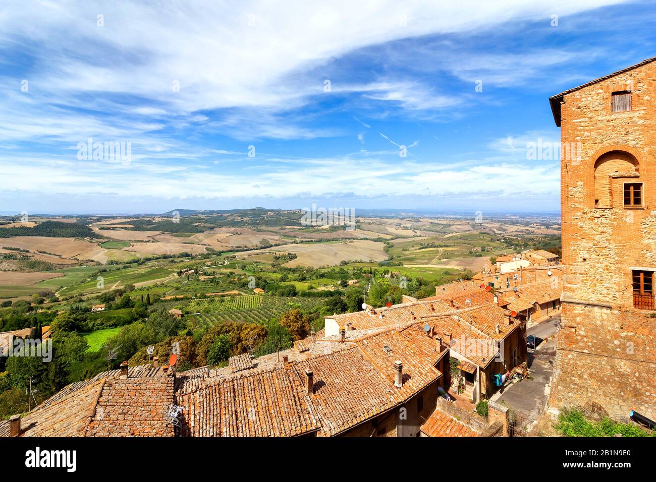 Paesaggio in Toscana, Italia, Toscana Foto Stock