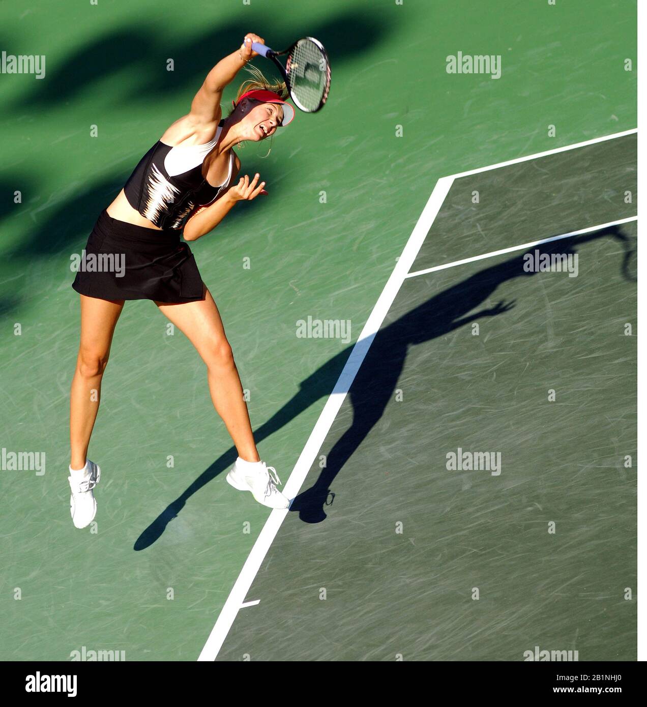Miami, Stati Uniti. 26th Mar 2006. NASDAQ Tennis Key Biscayne Miami 26.03.06 Maria Sharapova (RUS) terzo round match Credit: Roger Parker/Alamy Live News Foto Stock