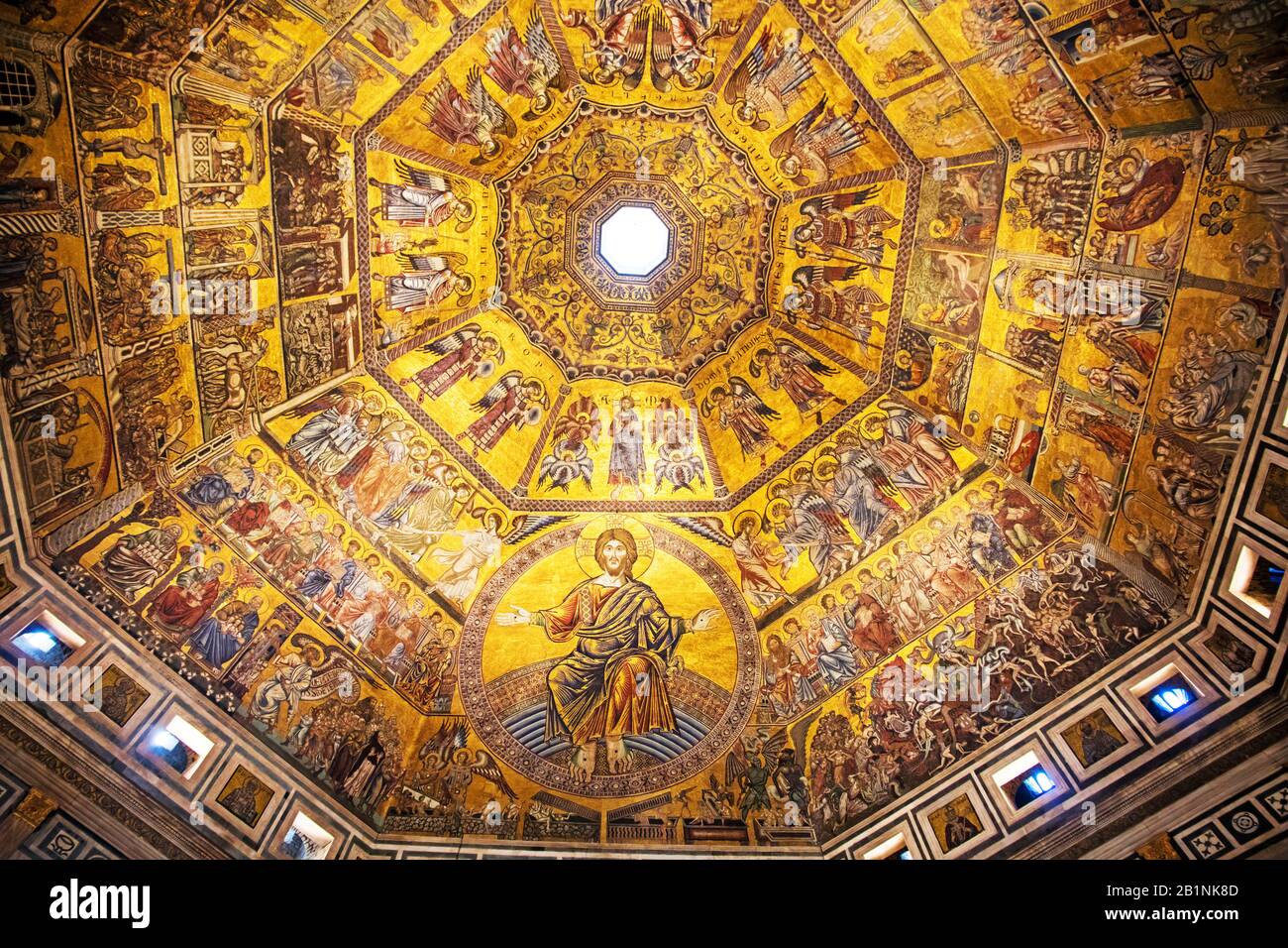 Il Duomo del Battistero di Firenze Foto Stock