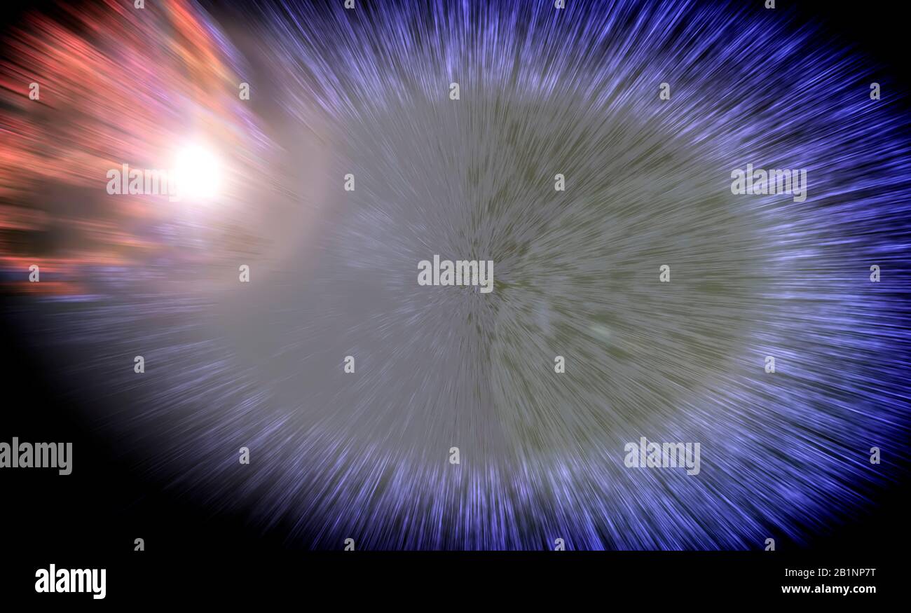 Concetto big bang Foto Stock