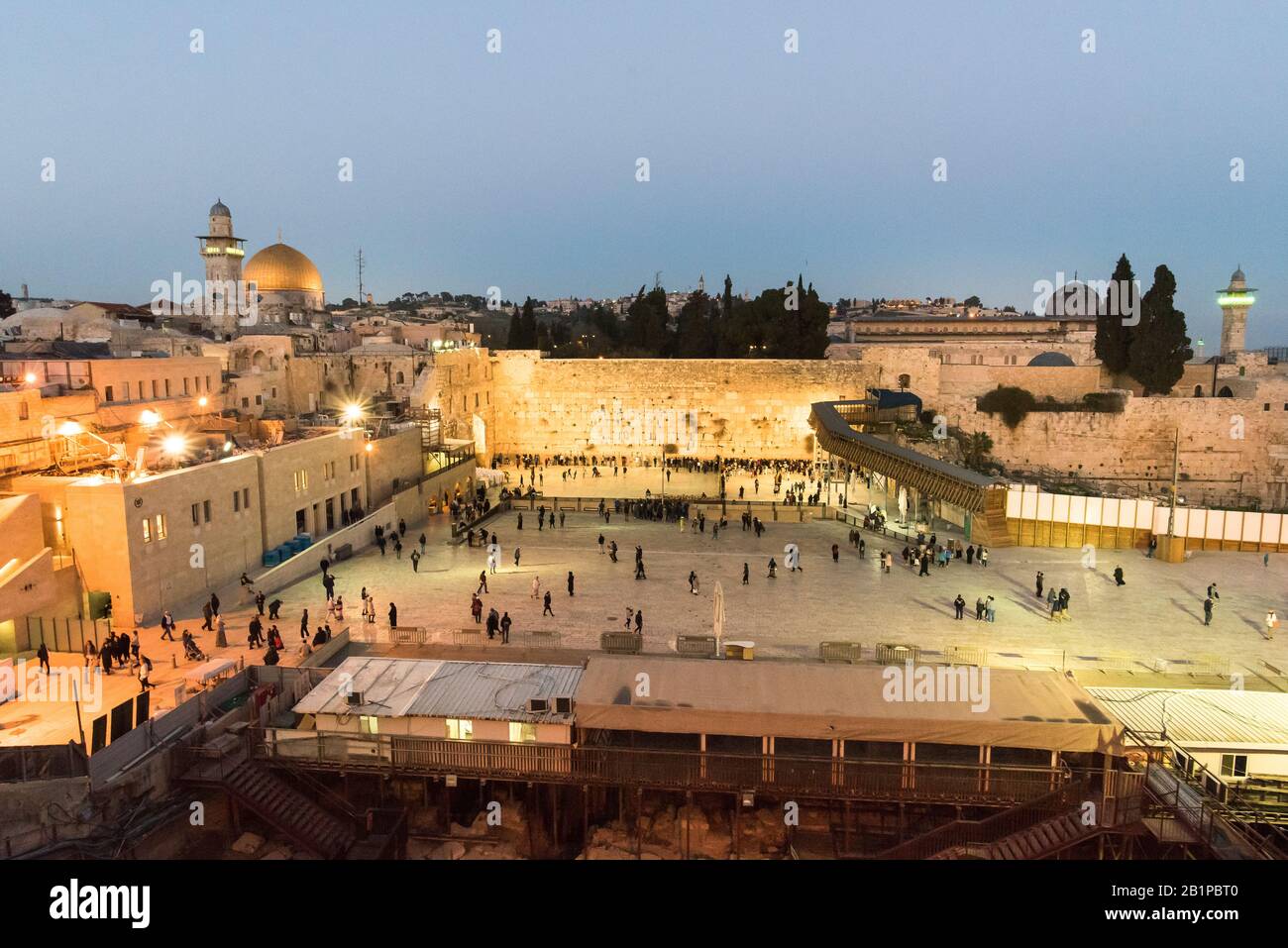 Pregare al muro occidentale, Gerusalemme, Israele Foto Stock