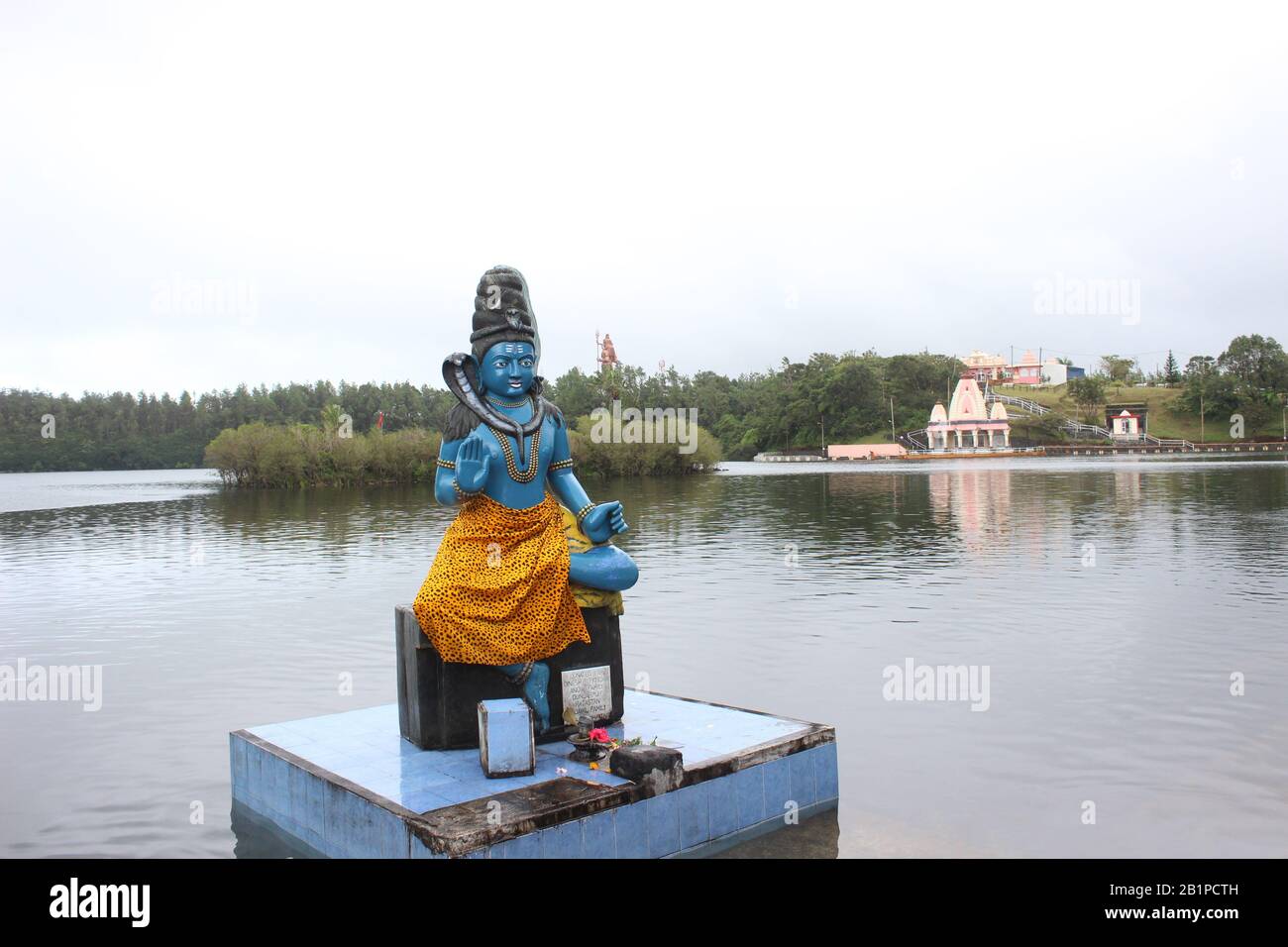 Ganga Talao, lago craterico, Grand Bassin, Mauritius Foto Stock