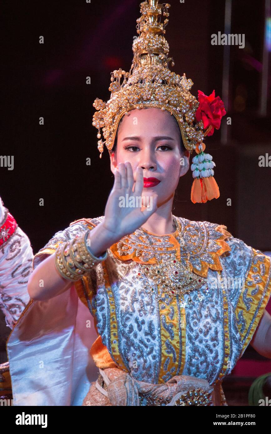 Asia, Thailandia, Bangkok, Danza Tradizionale Foto Stock