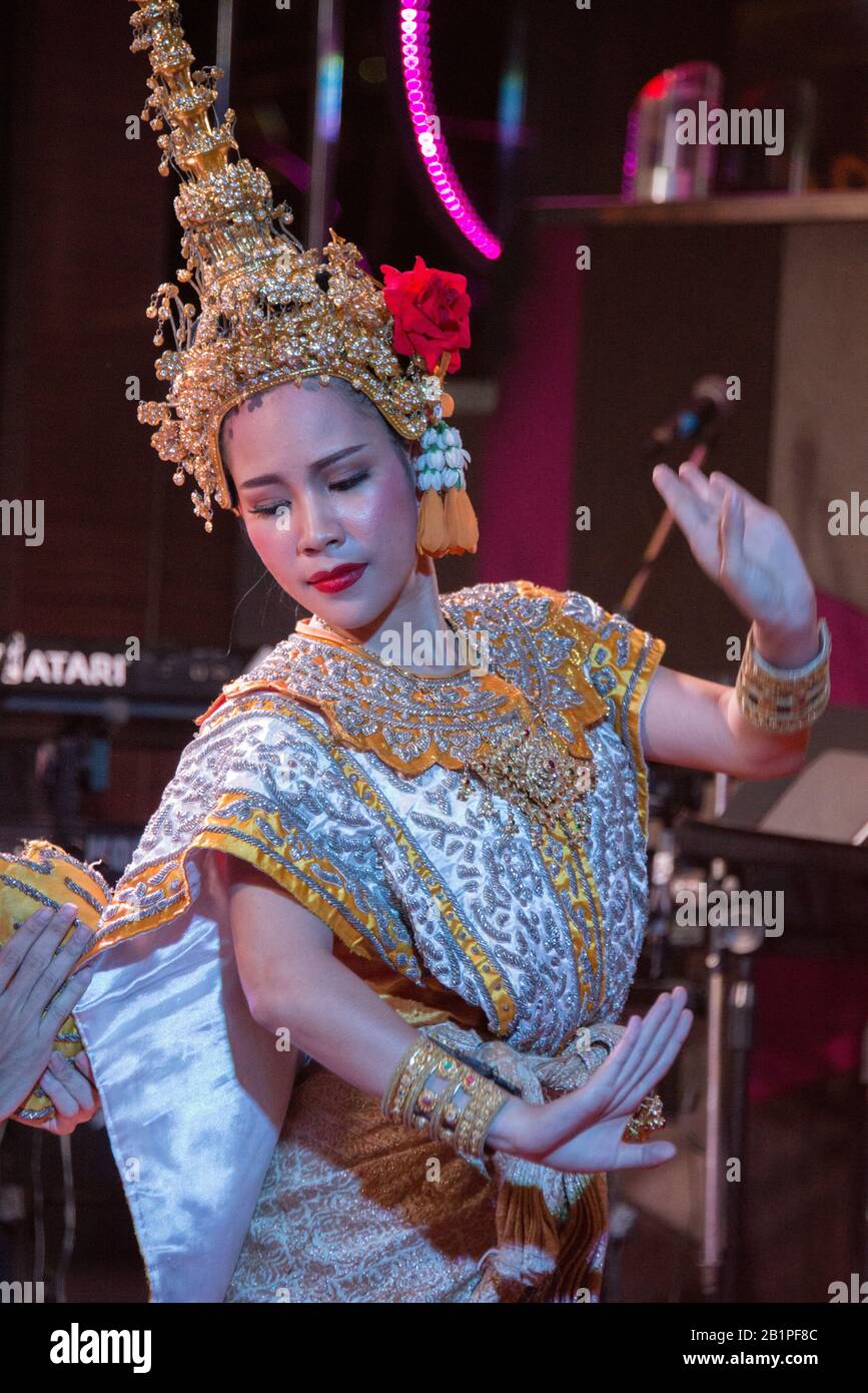 Asia, Thailandia, Bangkok, Danza Tradizionale Foto Stock