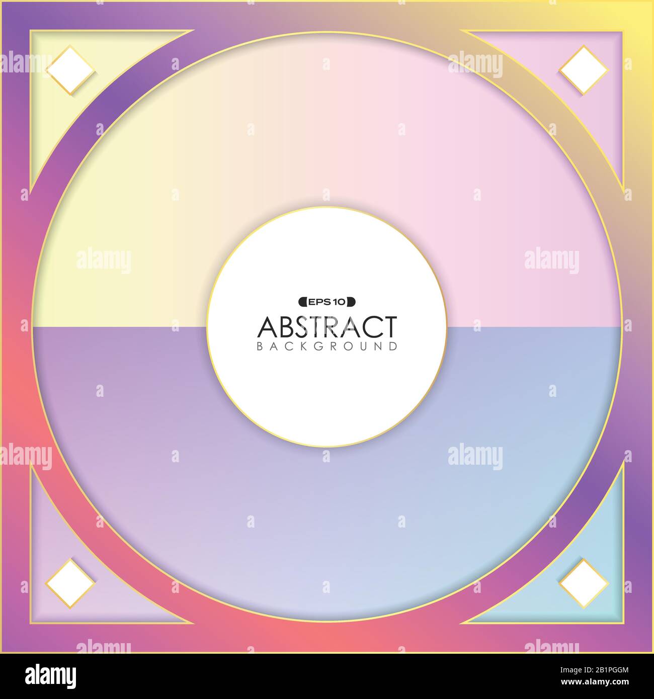 Sfumatura astratta disegno minimo del colore dello sfondo geometrico del disegno del quadro. Decorare per annuncio, poster, copia spazio di testo, modello. Illustrazione vecto Illustrazione Vettoriale