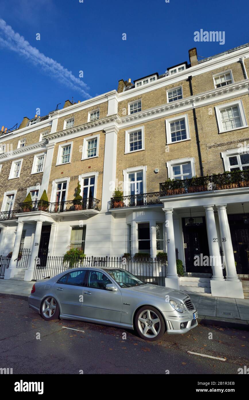 Thurloe Square, Knighsbridge, South Kensington, West London, Regno Unito Foto Stock