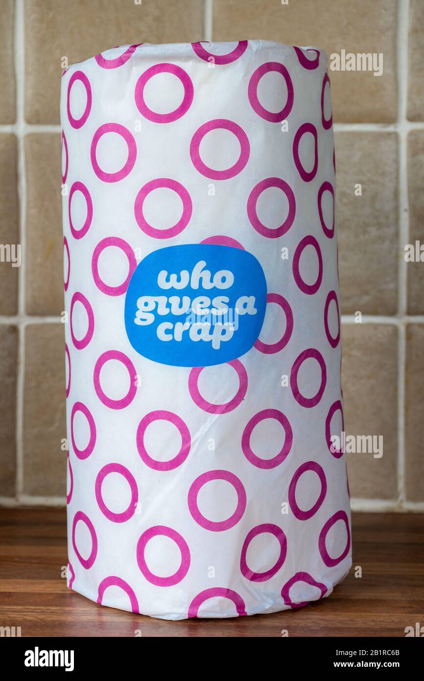 Eco-friendly Che Dà una carta da cucina Crap Foto Stock