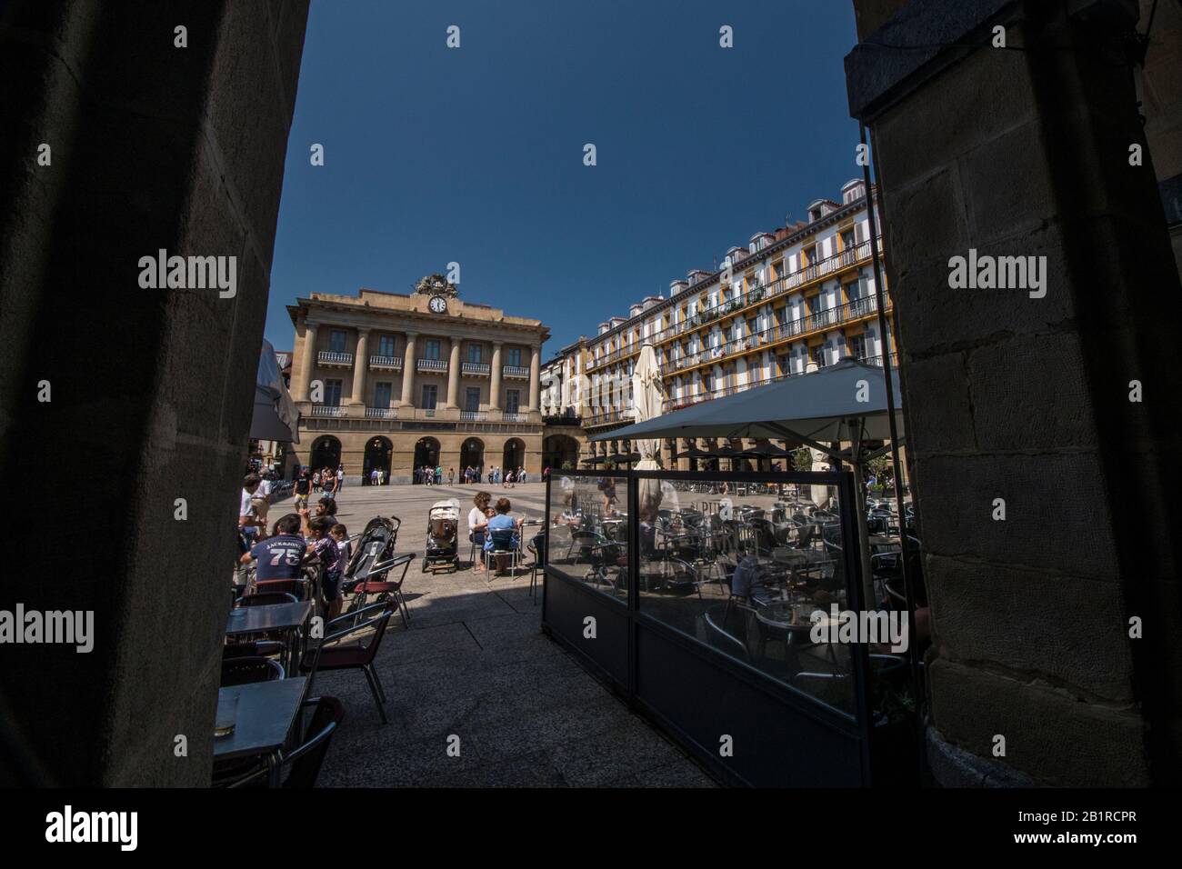 Plaza Mayor De San Sebastián, País Vasco Foto Stock