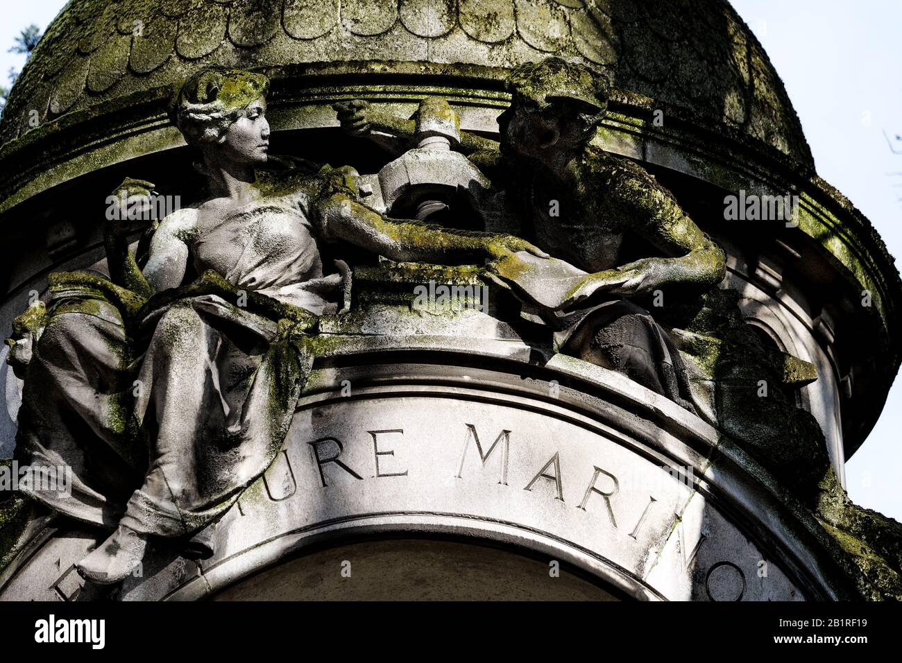 Passy Cemetery, Parigi Foto Stock