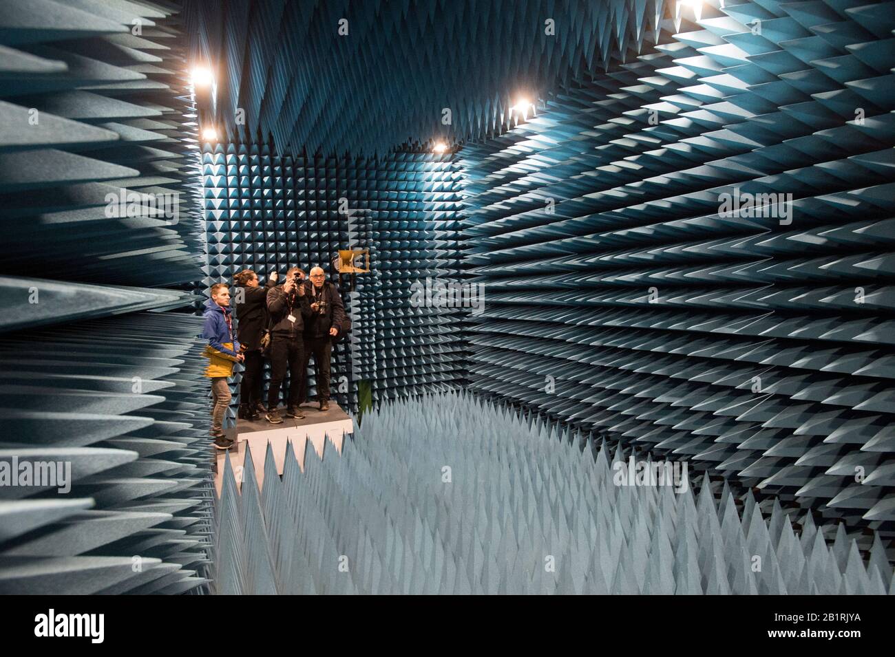 Pardubice, Repubblica Ceca. 27th Feb, 2020. Il 27 febbraio 2020, a Pardubice, Repubblica Ceca, è stata aperta la società di tecnologia di sorveglianza era che organizza la "era Media Day" per i giornalisti. Credit: Josef Vostarek/Ctk Photo/Alamy Live News Foto Stock
