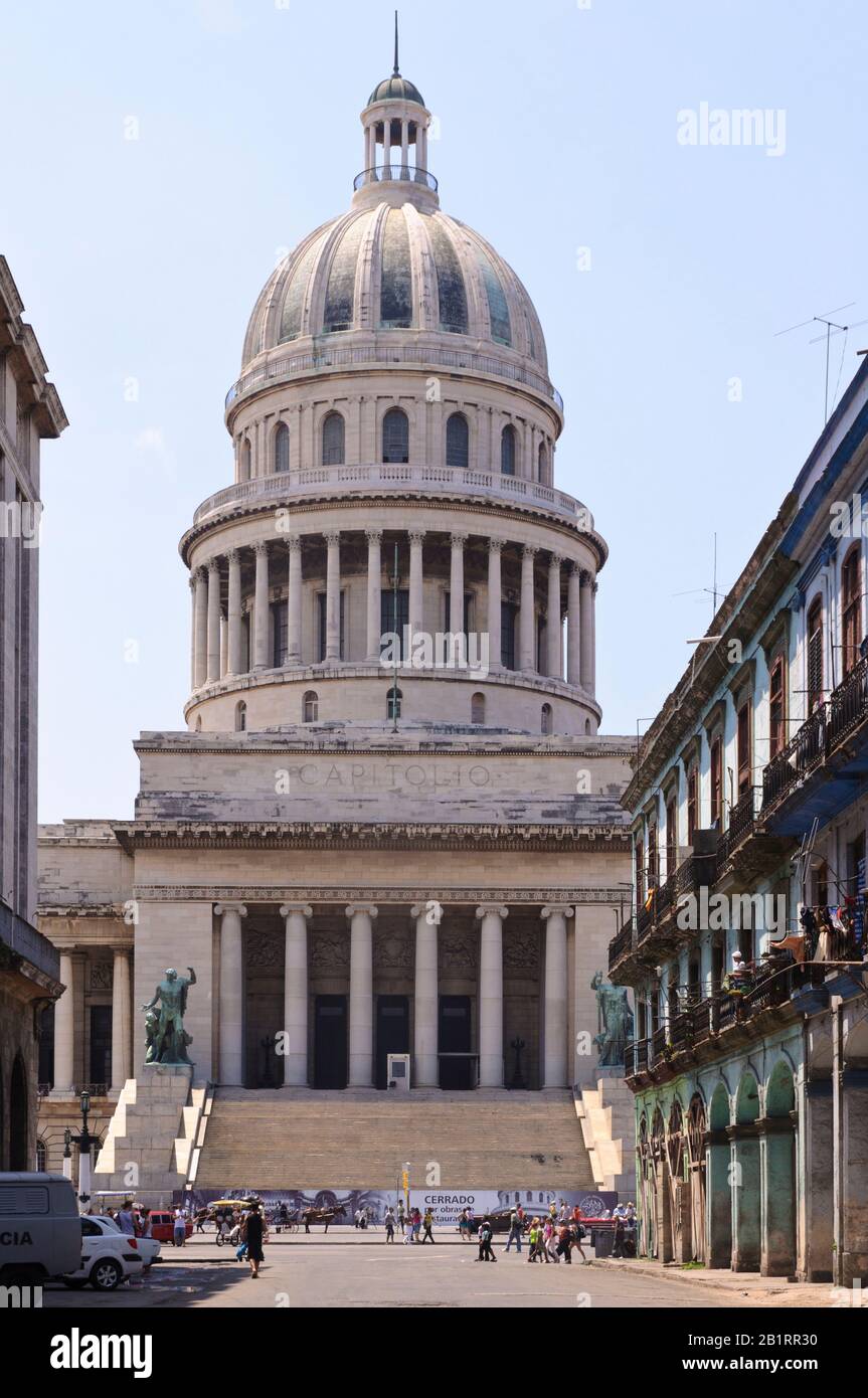 Capitolio Nacional, Havana, Cuba, Caraibi, Foto Stock