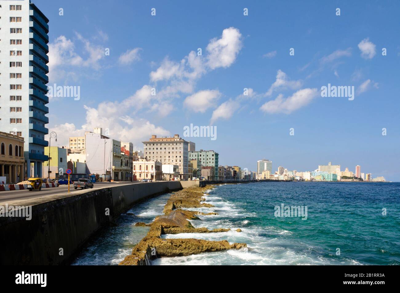 Malecon, Havana, Cuba, Caraibi, Foto Stock