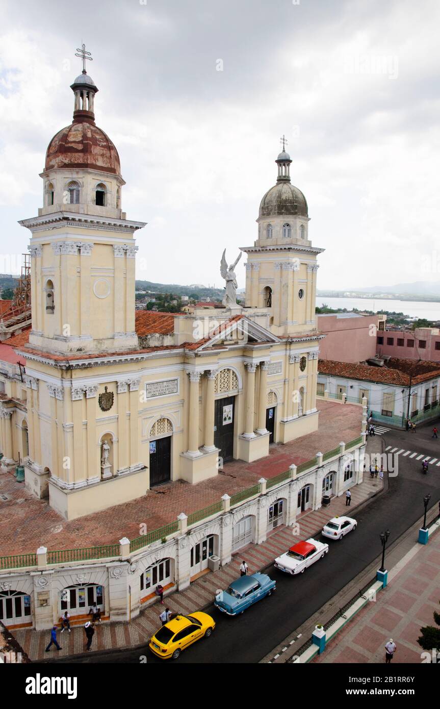 Cattedrale di Nuestra Señora de la Asuncion, Santiago de Cuba, Cuba, Caraibi, Foto Stock
