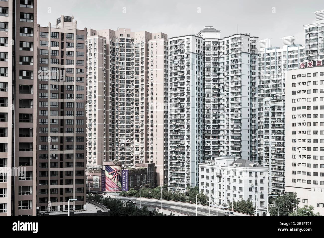 Case residenziali a Nanshi, Shanghai, Cina Foto Stock