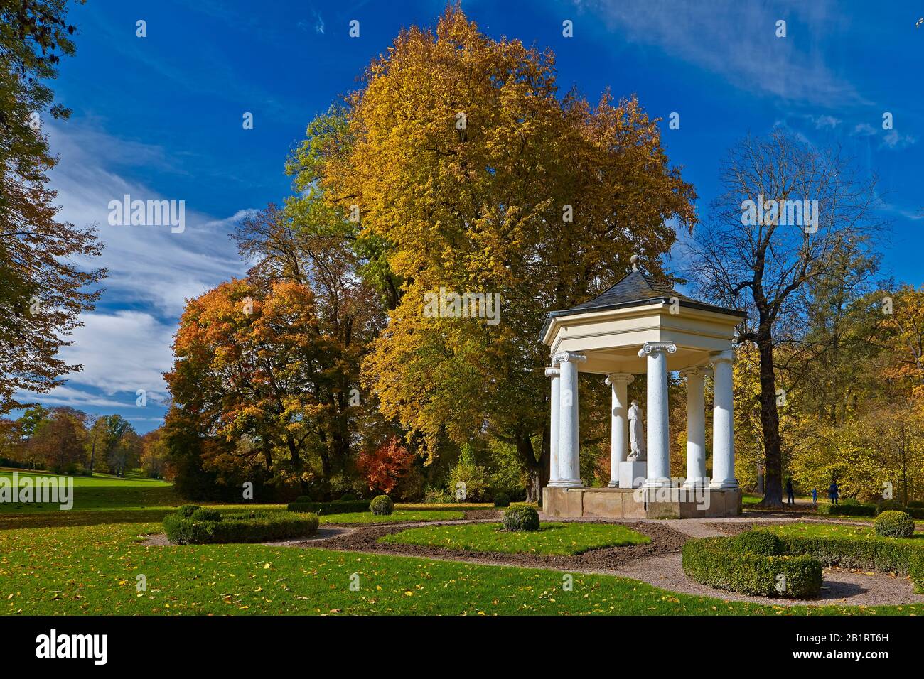 Tempio delle Muse del Calliope nel Parco Tiefurter, Turingia, Germania Foto Stock