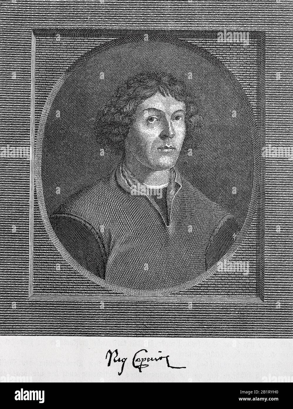 Nicolaus Copernicus, Nikolaus Kopernikus, Niklas Koppernigk, 19 Febbraio 1473 - 24 Maggio 1543, È Stato Un Politmath Di Epoca Rinascimentale/Nicolaus Copernicus, Nikolaus Kopernikus, Niklas Koppernigk, 19. Febbraio 1473 - 24. Maggio 1543, guerra ein Polymath aus der Renaissance, Historisch, digitale migliorata riproduzione di un originale dal 19th secolo / digitale Reproduktion einer Originalvorlage aus dem 19. Jahrhundert Foto Stock