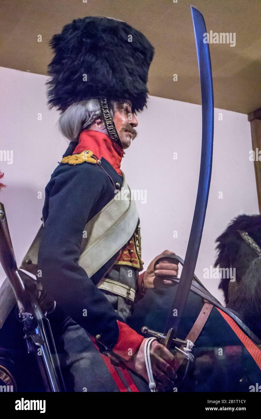Musée de l'Emperi,Salon-de-Provence : Chasseur à cheval de la Garde Impériale,Habit-frac Foto Stock