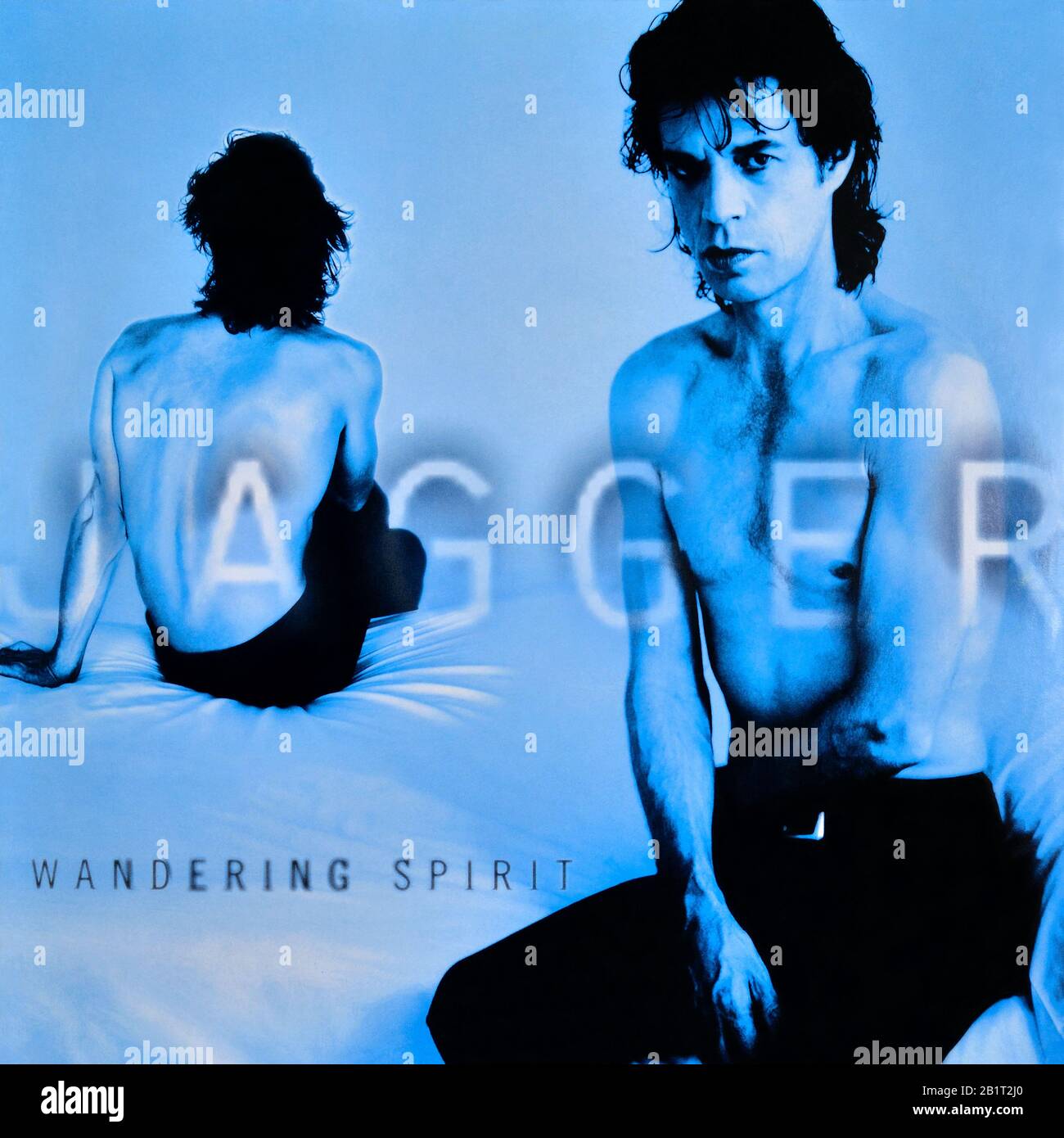 Mick Jagger - copertina originale dell'album in vinile - Wandering Spirit - 1993 Foto Stock