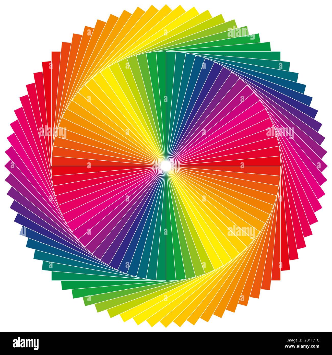 Ruota dei colori e ruota dei colori come il sole con molti colori e toni  diversi Foto stock - Alamy
