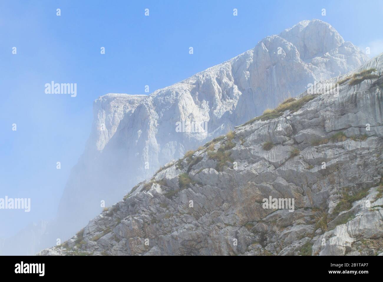 Picos De Europa, Spagna; 04 Agosto 2015. Il Parco Nazionale Picos de Europa si trova nei Monti Cantabrici, tra le province delle Asturie, le Foto Stock