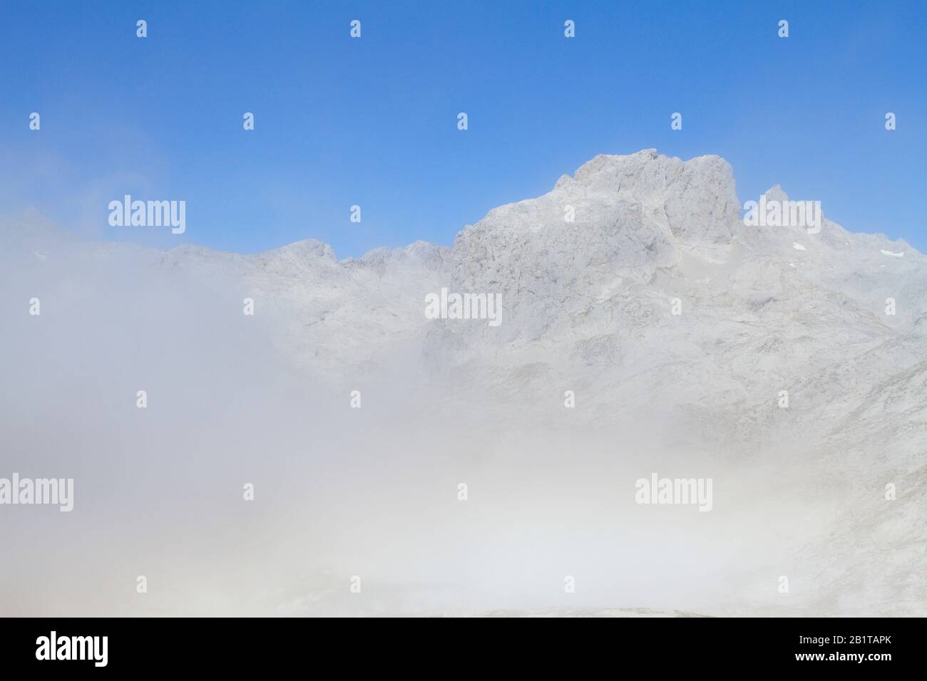 Picos De Europa, Spagna; 04 Agosto 2015. Il Parco Nazionale Picos de Europa si trova nei Monti Cantabrici, tra le province delle Asturie, le Foto Stock