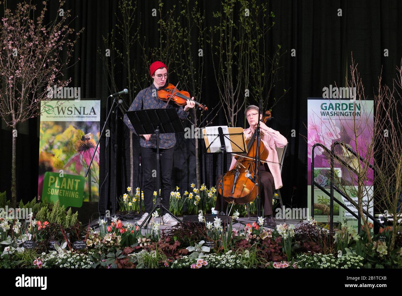 Northwest Flower And Garden Festival A Seattle, Washington, 26 Febbraio 2020. Foto Stock